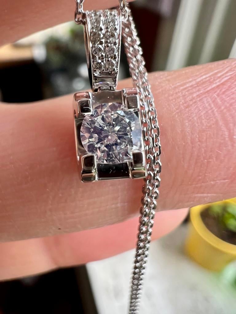 18k Gouden Ketting met Natuurlijke Diamanten - 0.35ct E VVS, Wit, Nieuw, Ophalen of Verzenden, Met edelsteen