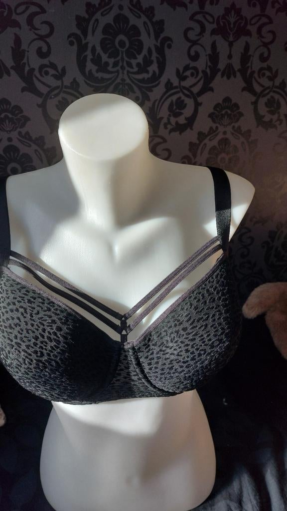 Marlies Dekkers Zwarte BH 80F - Zo goed als nieuw, Marlies Dekkers, Ophalen of Verzenden, Zwart, BH