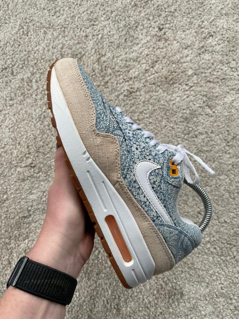 Nike Air Max 1 Liberty London maat 39 patta/dunk/90/one/id, Kleding | Dames, Schoenen, Verzenden, Beige, Sneakers of Gympen, Zo goed als nieuw
