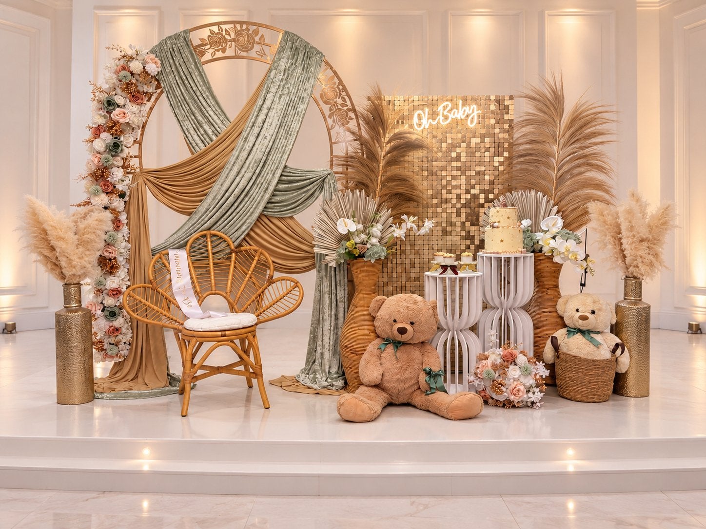 Babyshower decoratie |VERHUUR, Eén persoon
