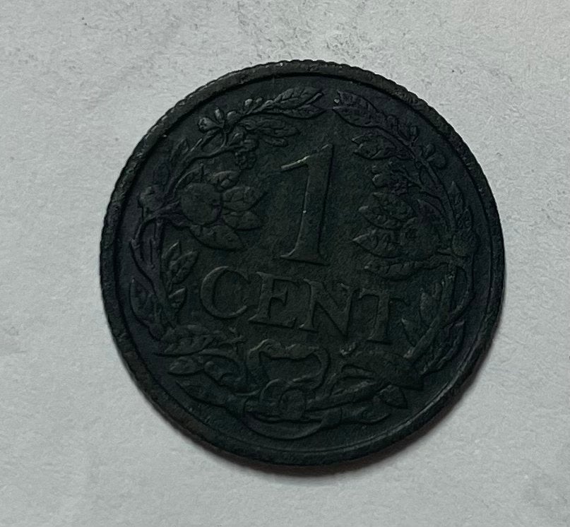 1 cent Nederland 1922, Postzegels en Munten, Munten | Nederland, Ophalen of Verzenden, Koningin Wilhelmina
