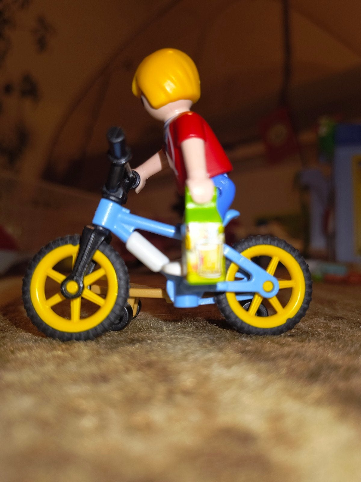 Playmobil jongetje met fiets, Losse onderdelen, Overige typen, Ophalen of Verzenden, Zo goed als nieuw