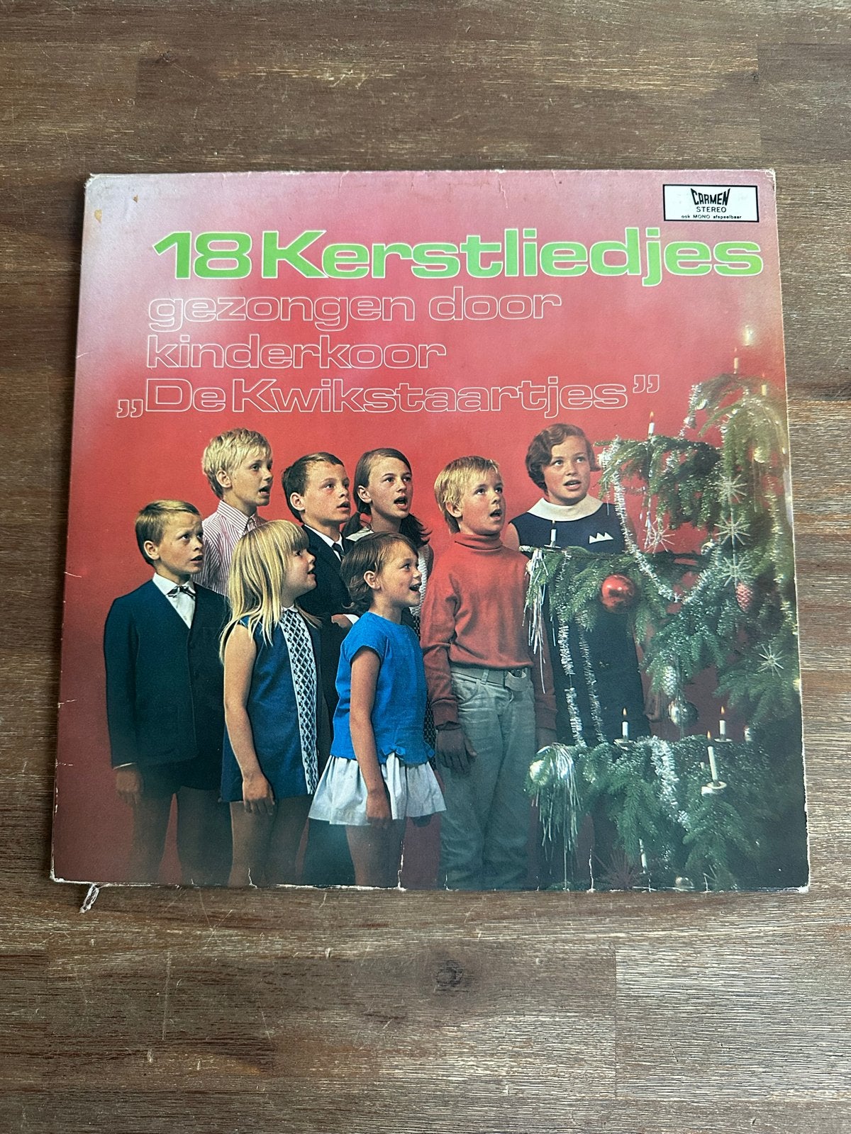 18 Kerstliedjes - Kinderkoor De Kwikstaartjes LP, Ophalen of Verzenden, Gebruikt, Kerst, Album