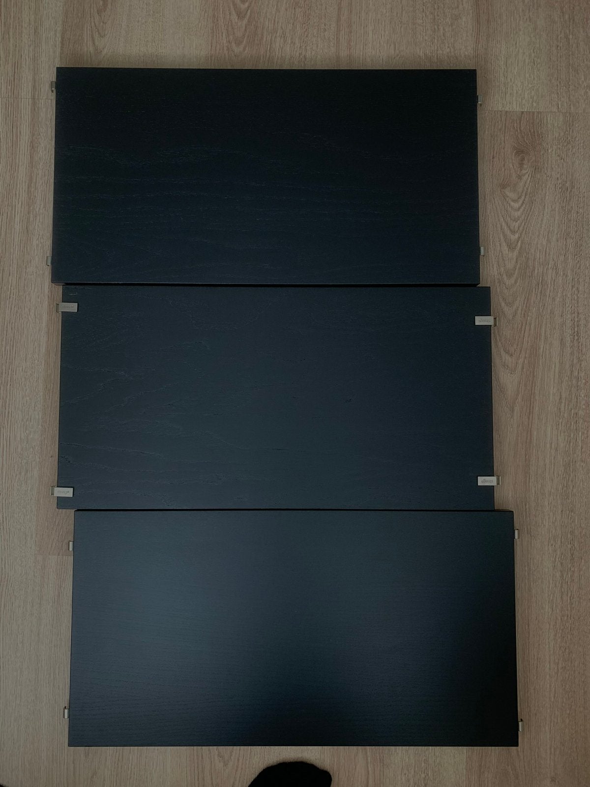 3 String Furniture planken zwart, Ophalen, Gebruikt