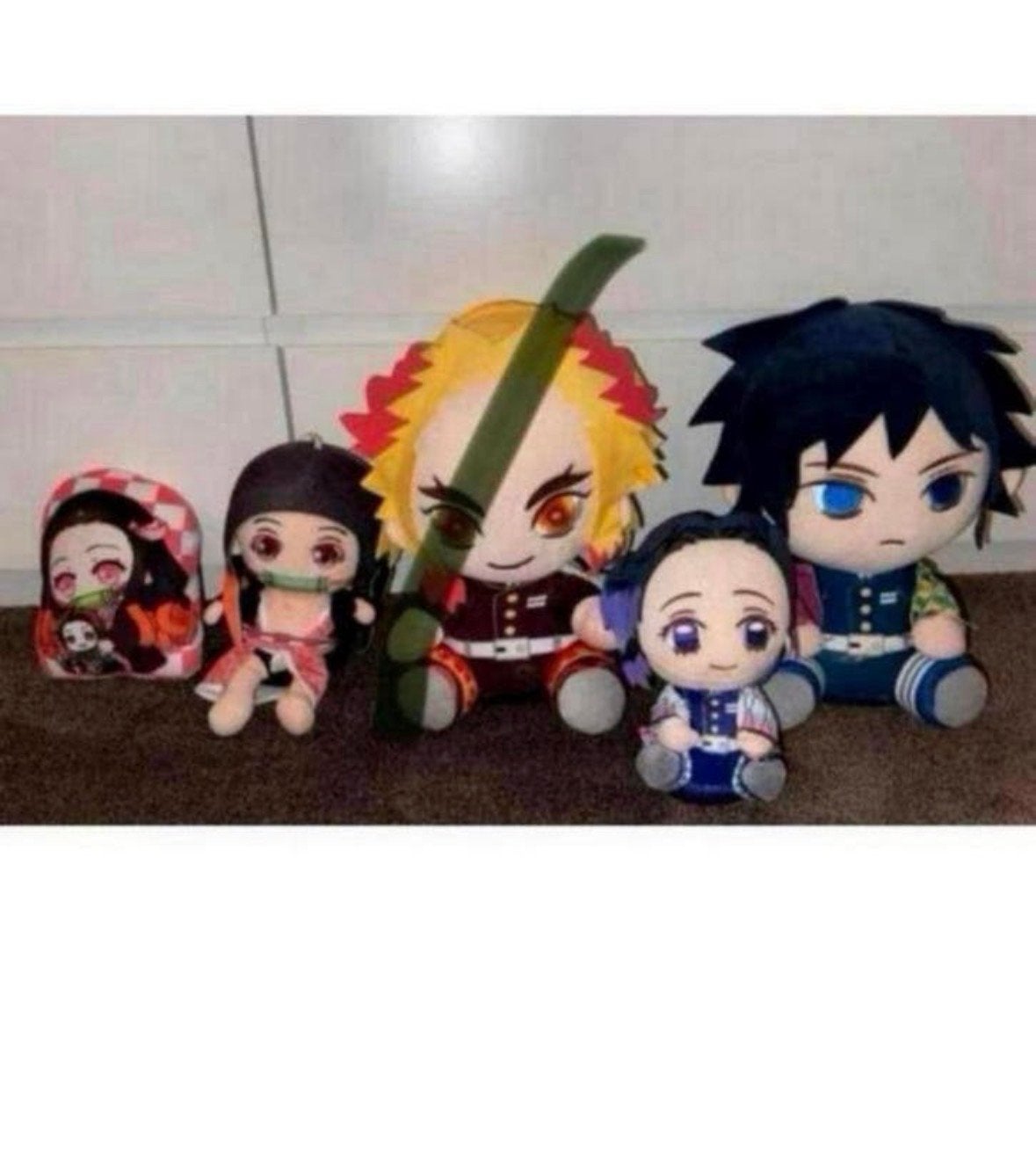 Demon Slayer Knuffels - Set van 5, Kinderen en Baby's, Speelgoed | Knuffels en Pluche, Overige merken, Overige karakters, Overige typen