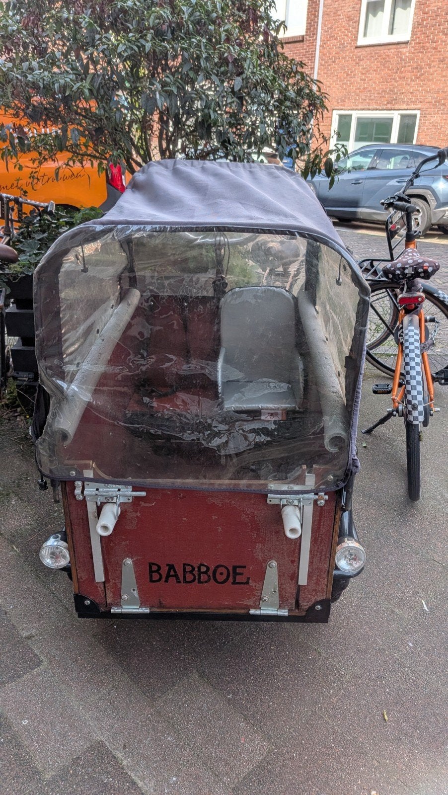 Babboe Big Bakfiets - Perfect voor hond of goederen, Fietsen en Brommers, Gebruikt, Ophalen, Overige merken, Huif