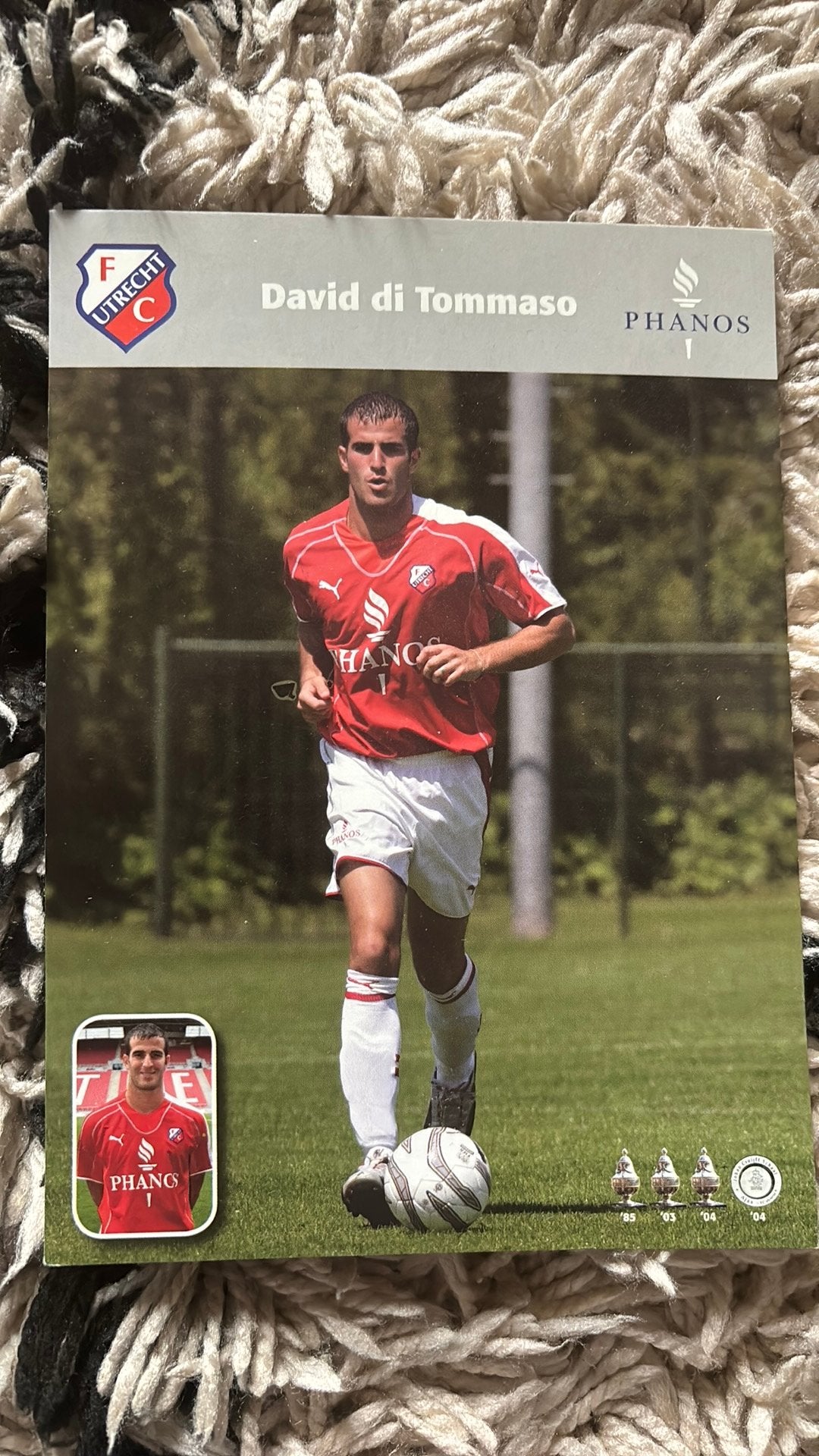 Oude foto fc utrecht fotokaart di tommaso, Verzenden, Zo goed als nieuw, F.C. Utrecht