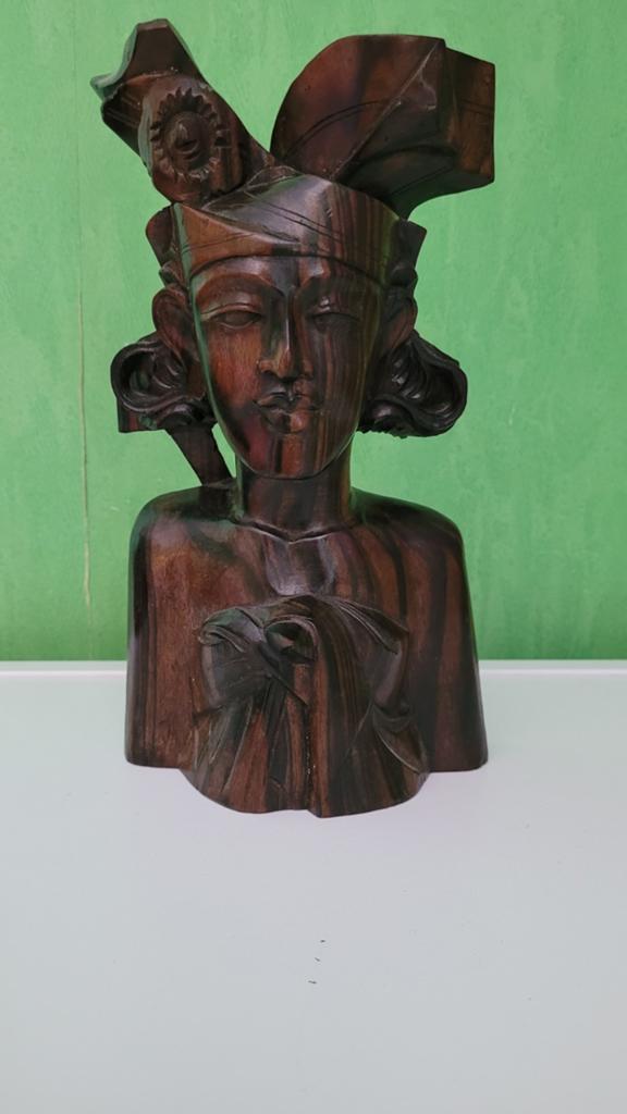 Ebbenhouten Balinees beeld, Antiek en Kunst, Ophalen of Verzenden