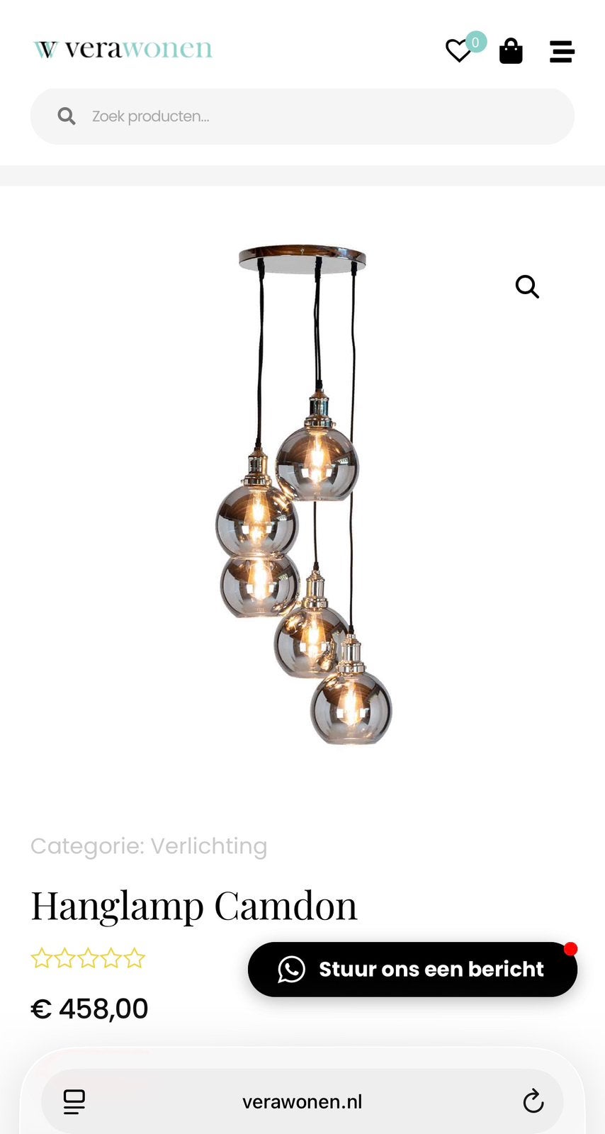 Richmond hanglamp, Ophalen, Zo goed als nieuw