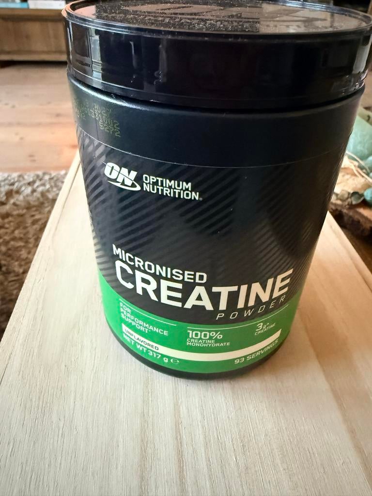 Optimum Nutrition Micronized Creatine Poeder 317g, Sport en Fitness, Gezondheidsproducten en Wellness, Ophalen of Verzenden, Zo goed als nieuw