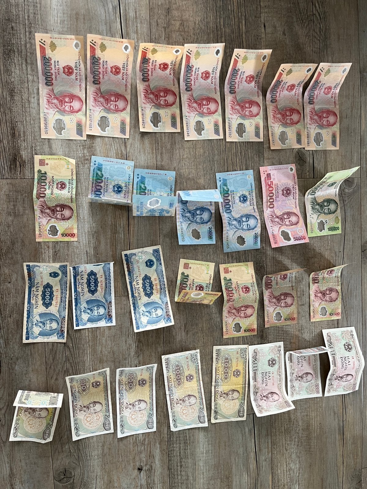 1.706.000 Vietnamese Dong, Ophalen, Zuidoost-Azië, Los biljet