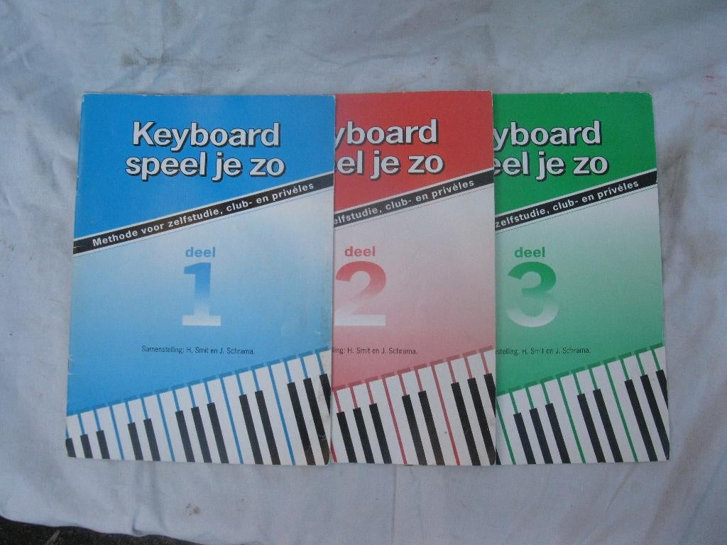 Bladmuziek les Keyboard speel je zo 3 delen, Gebruikt, Les of Cursus, Ophalen of Verzenden, Keyboard