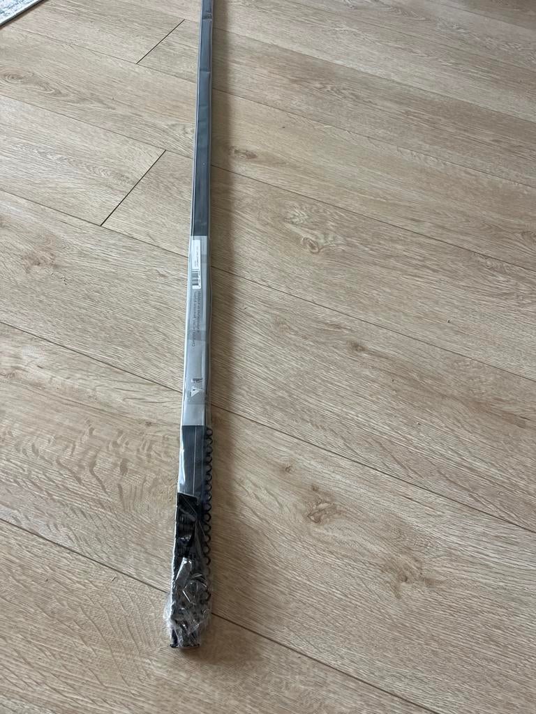 Gordijnrails zwart 150 cm, Ophalen, 100 tot 150 cm, Zwart, Nieuw