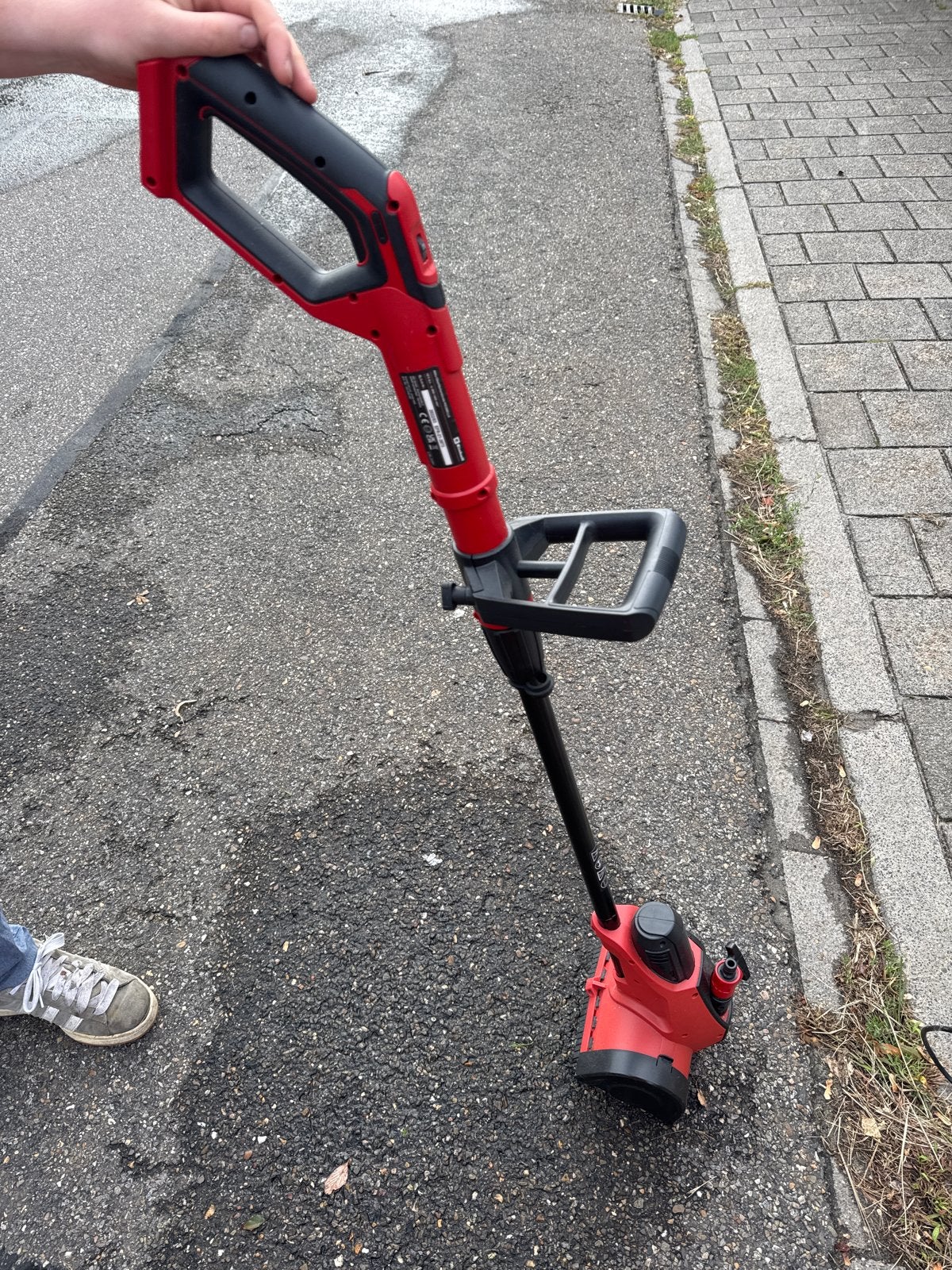 Einhell accu terrasreiniger (met accu/lader), Ophalen, Zo goed als nieuw, Bezem, Einhell