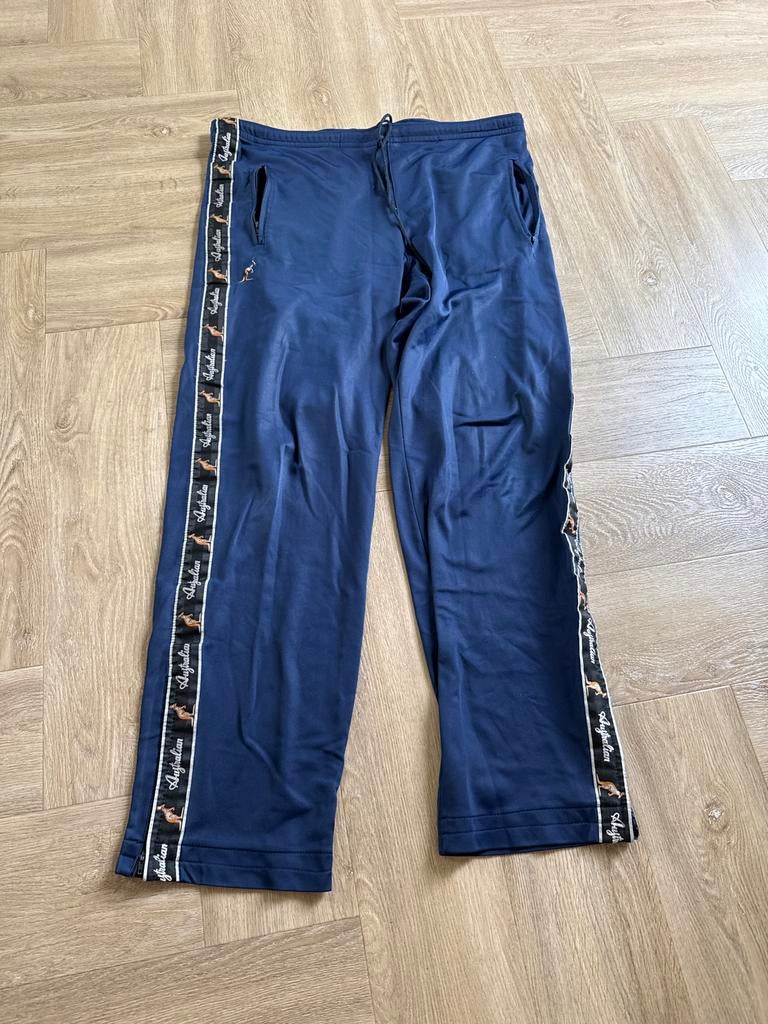 Australian trainingsbroek met logo streep maat 52, Ophalen, Blauw, Maat 46/48 (XL) of groter, Lang