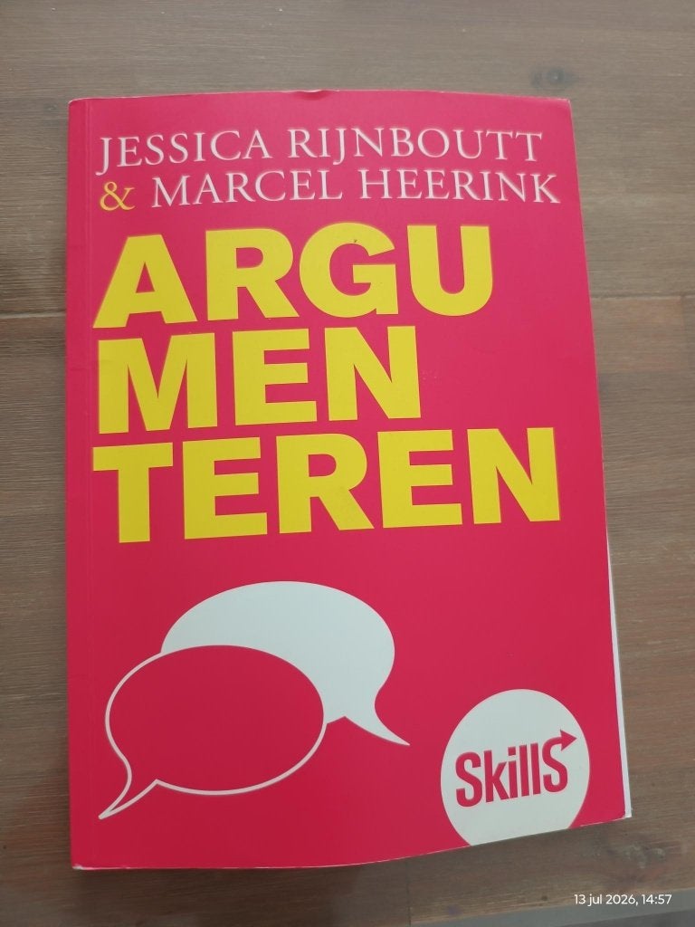 Argumenteren, Rijnboutt en Heerink, Ophalen of Verzenden, Beta, Zo goed als nieuw, HBO