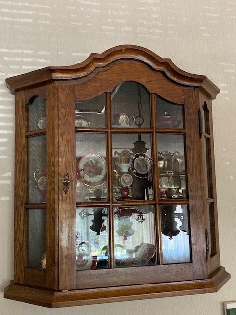 (Hang) vitrine kastje, Ophalen, Gebruikt, 50 tot 100 cm, Minder dan 100 cm