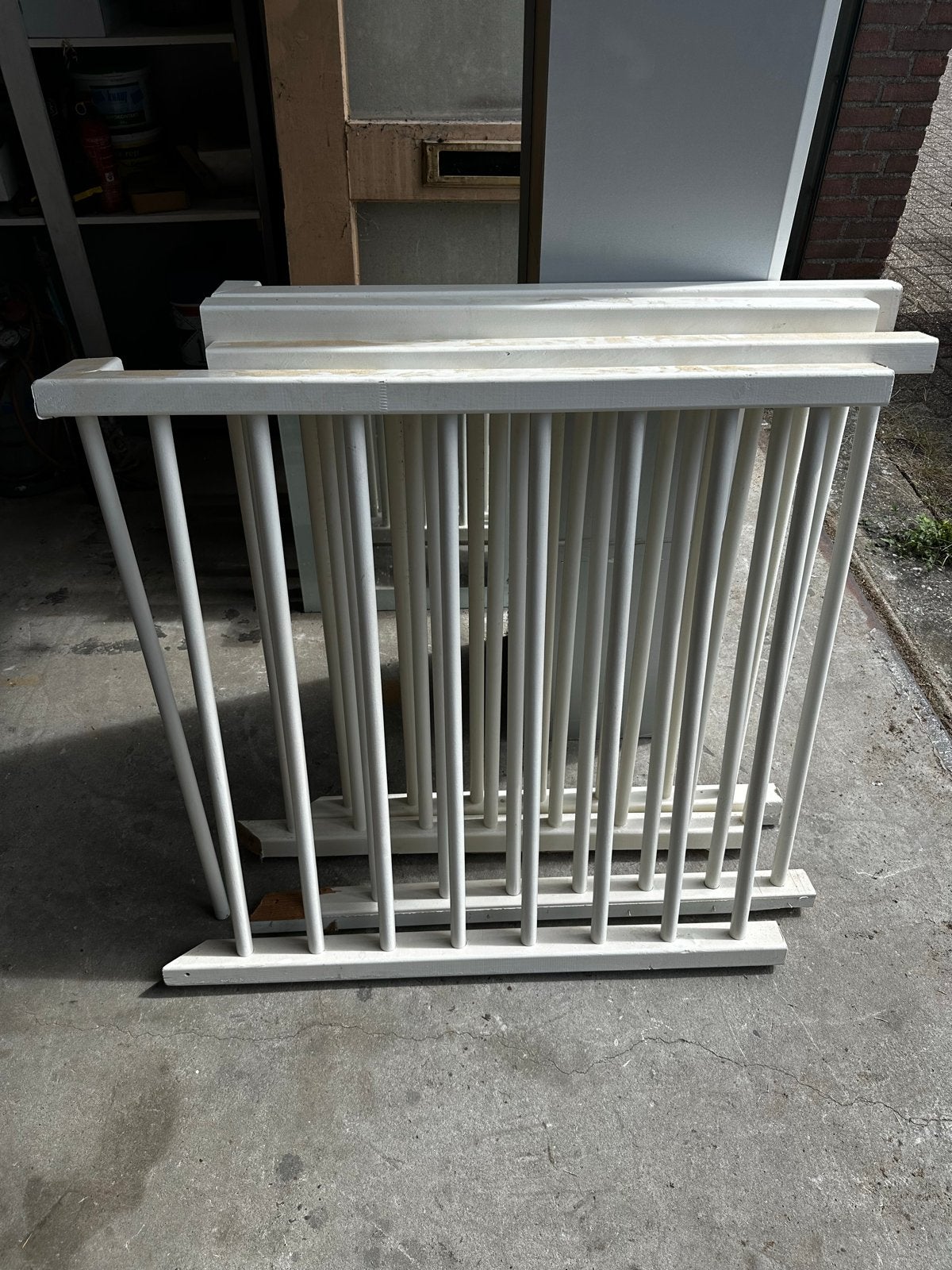 Wit houten traphekjes, Ophalen, Gebruikt, Minder dan 2 meter