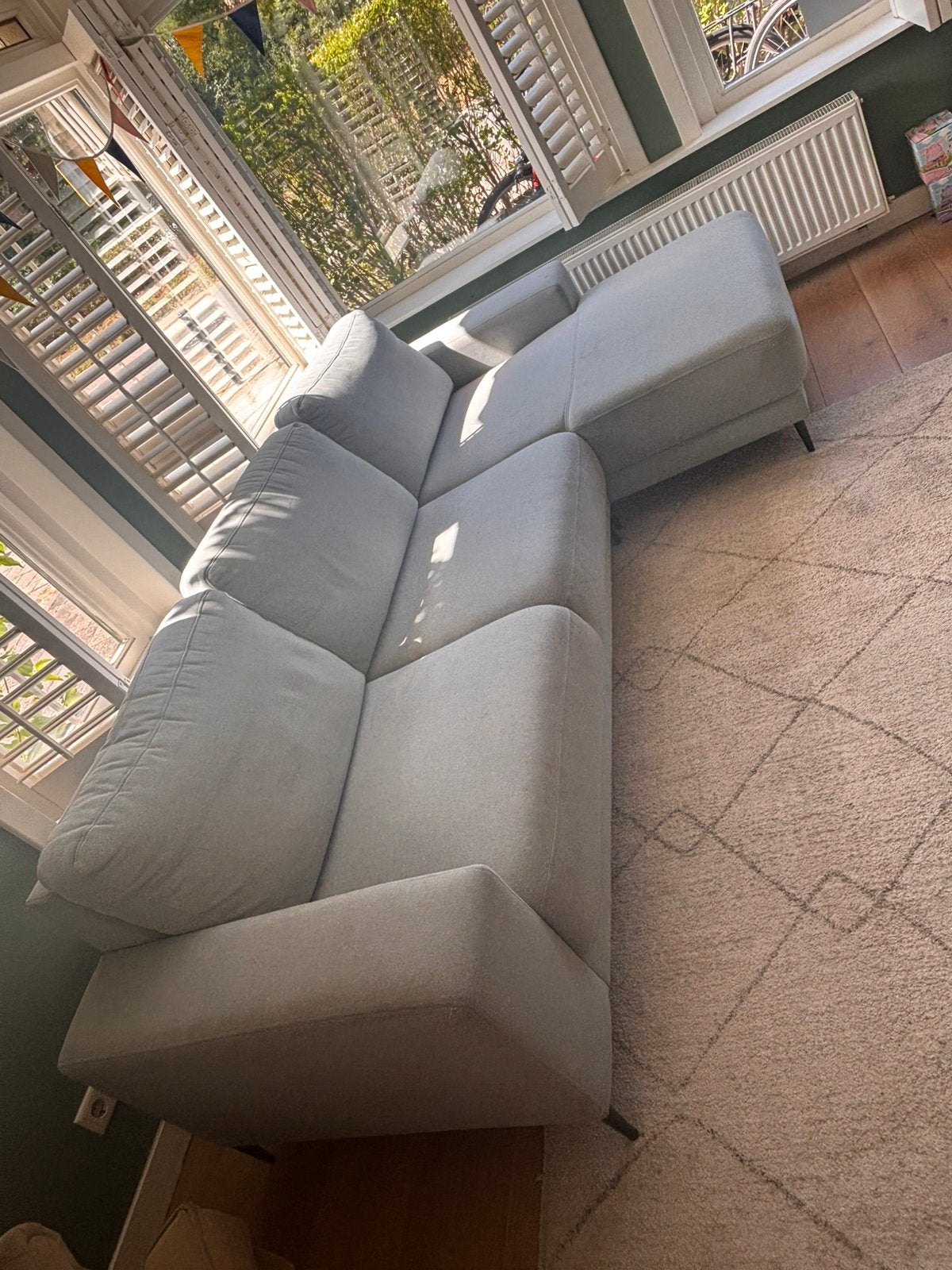 Hoekbank, Huis en Inrichting, Banken | Sofa's en Chaises Longues, Ophalen, Hout, 250 tot 300 cm, Gebruikt