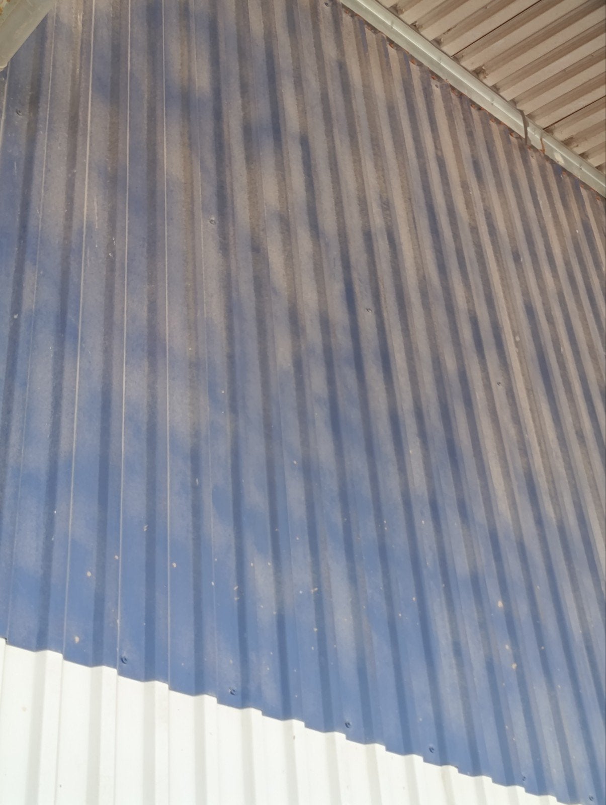 Blauwe golfplaten voor dak of wand sandwichpanelen falk, Ophalen, Gebruikt, Blauw, 15 m² of meer