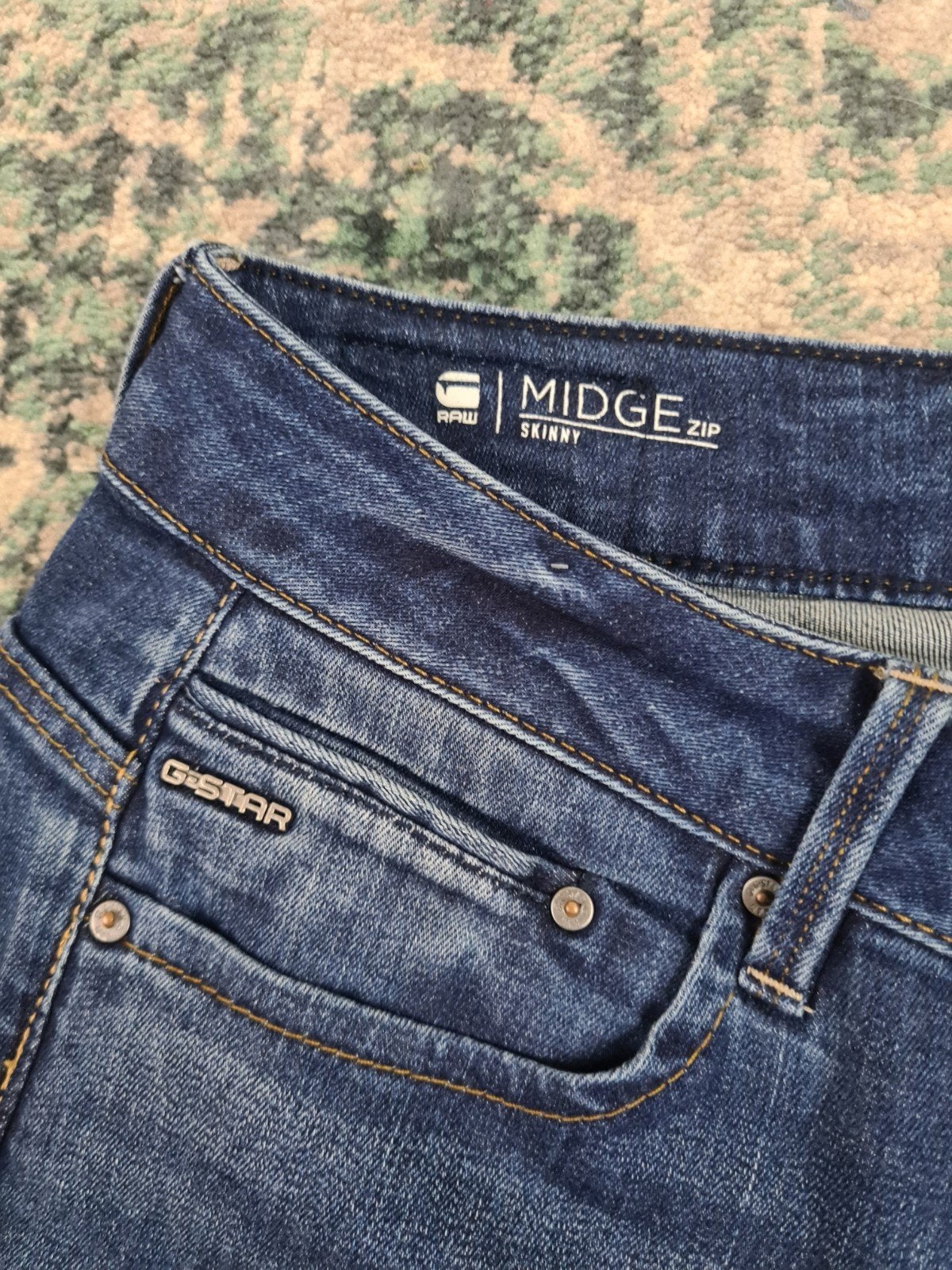 G-star raw Midge Zip skinny W28 L30 Dames Tulsi2830, Blauw, Ophalen of Verzenden, Zo goed als nieuw, W28 - W29 (confectie 36)