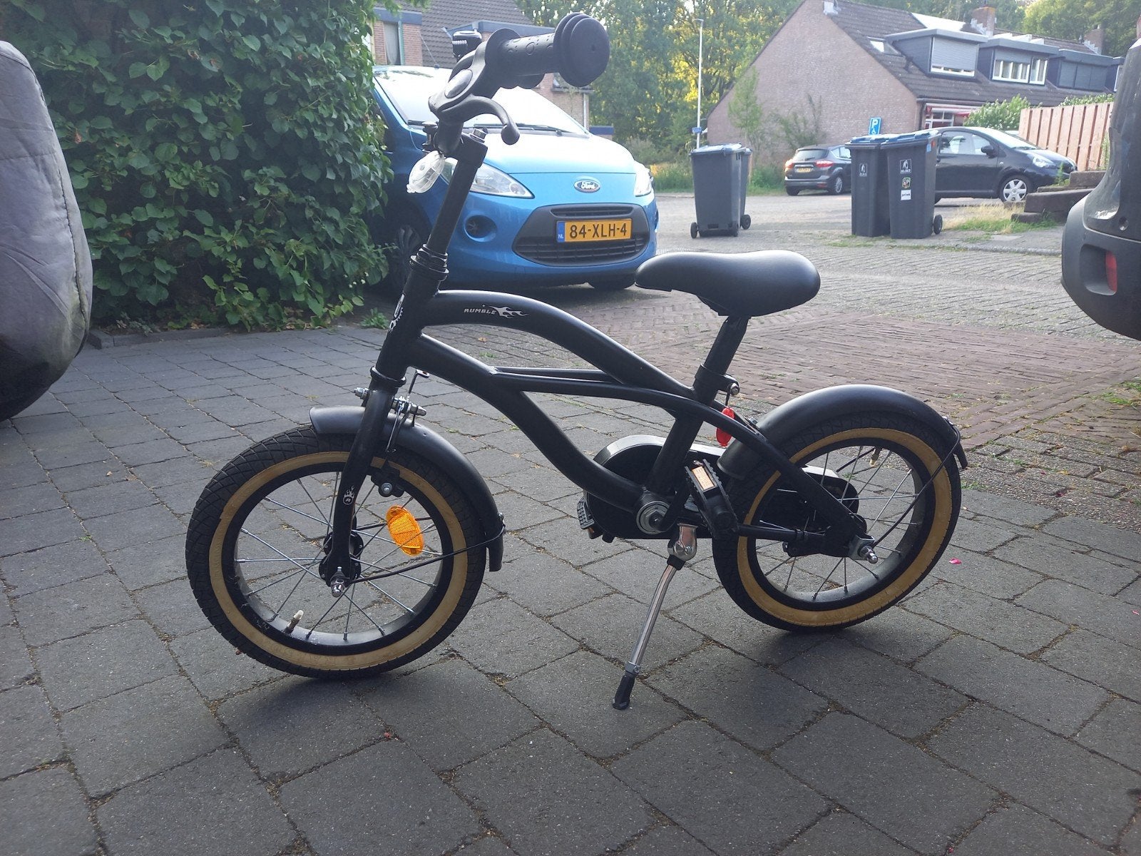 Nogan kinderfiets 14 inch - Zwart, Ophalen, Minder dan 16 inch, Zijwieltjes