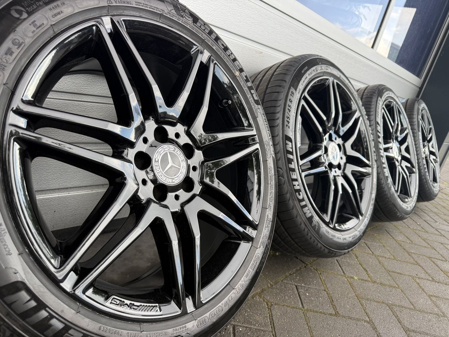 19 inch AMG Mercedes C E klasse W212 C207 A207 velgen banden, 19 inch, Gebruikt, -, -