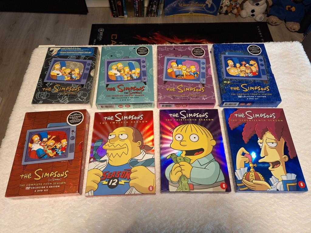 8 seizoenen van The Simpsons Dvd Box, Tekenfilm, Amerikaans, Boxset, Ophalen of Verzenden