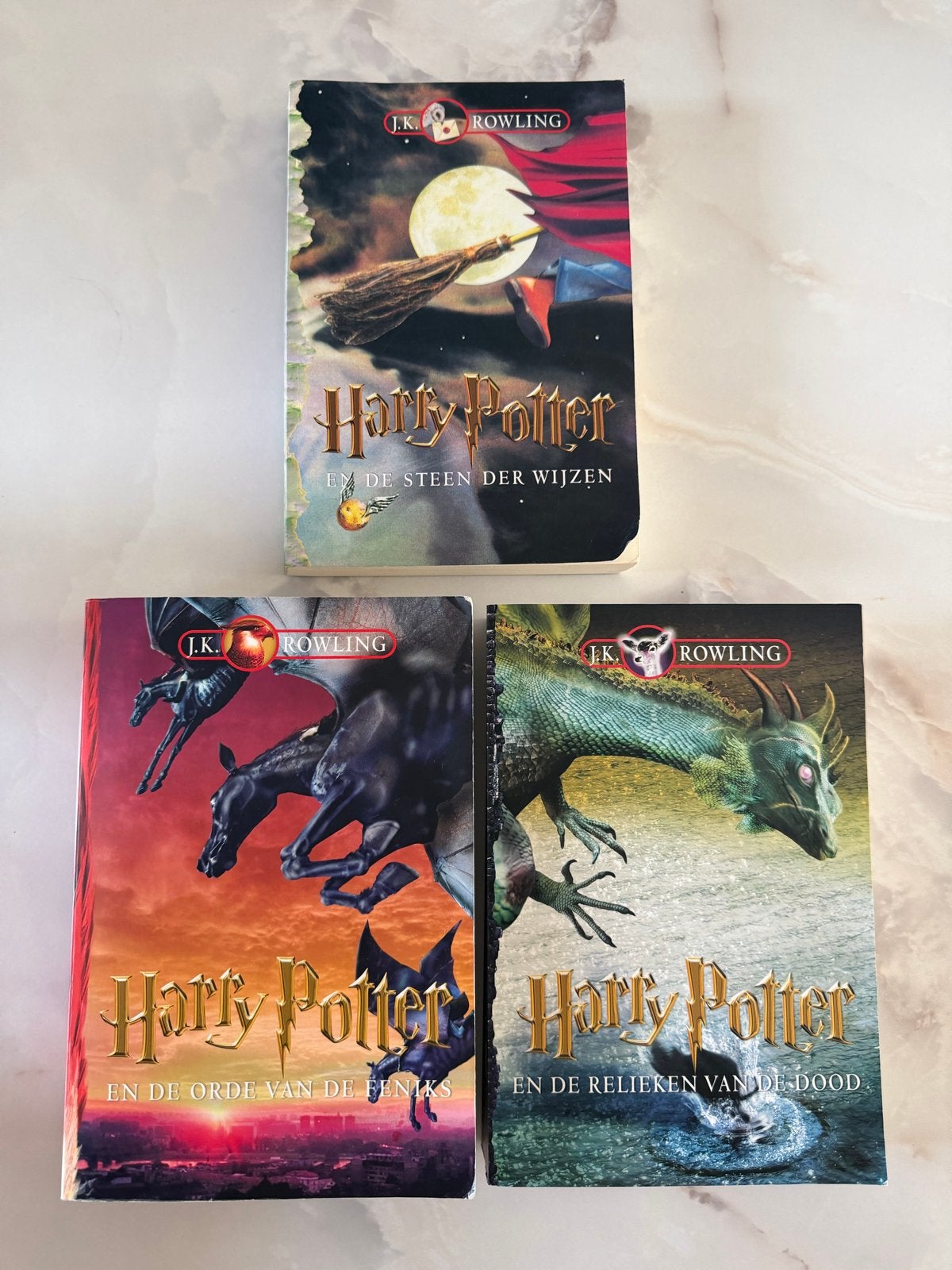 Harry Potter boeken - Gelezen staat, Boeken, Ophalen of Verzenden, Gelezen, Fictie