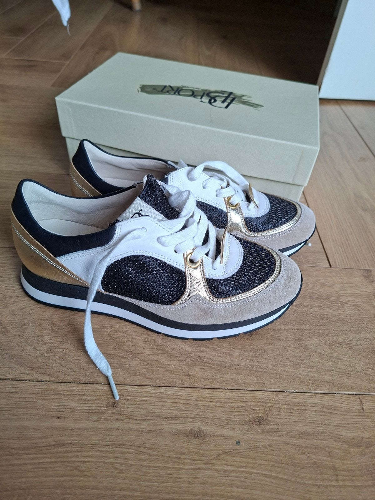 Sneakers DL Sport, maat 38, Zwart, Nieuw, Ophalen of Verzenden, A