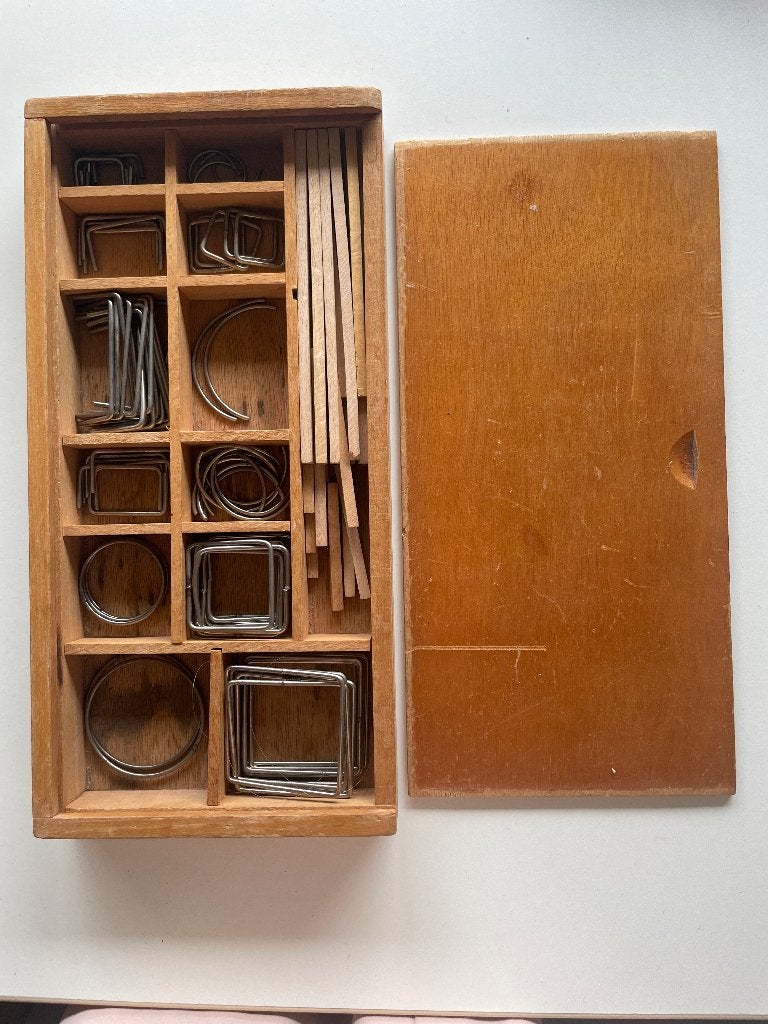 Montessori materiaal; ringen en stokjes set, Ophalen of Verzenden, Gebruikt, Rekenen
