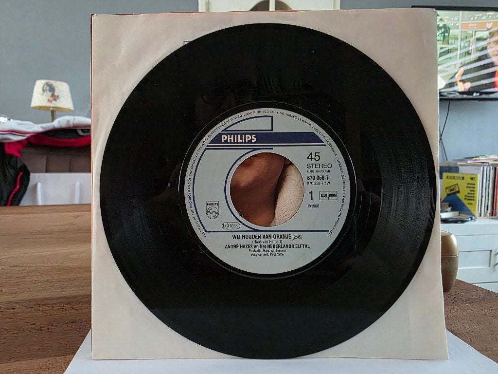 7" Single André Hazes - Wij Houden Van Oranje + Instrumentaa, Gebruikt, Verzenden, 7 inch, Overige typen