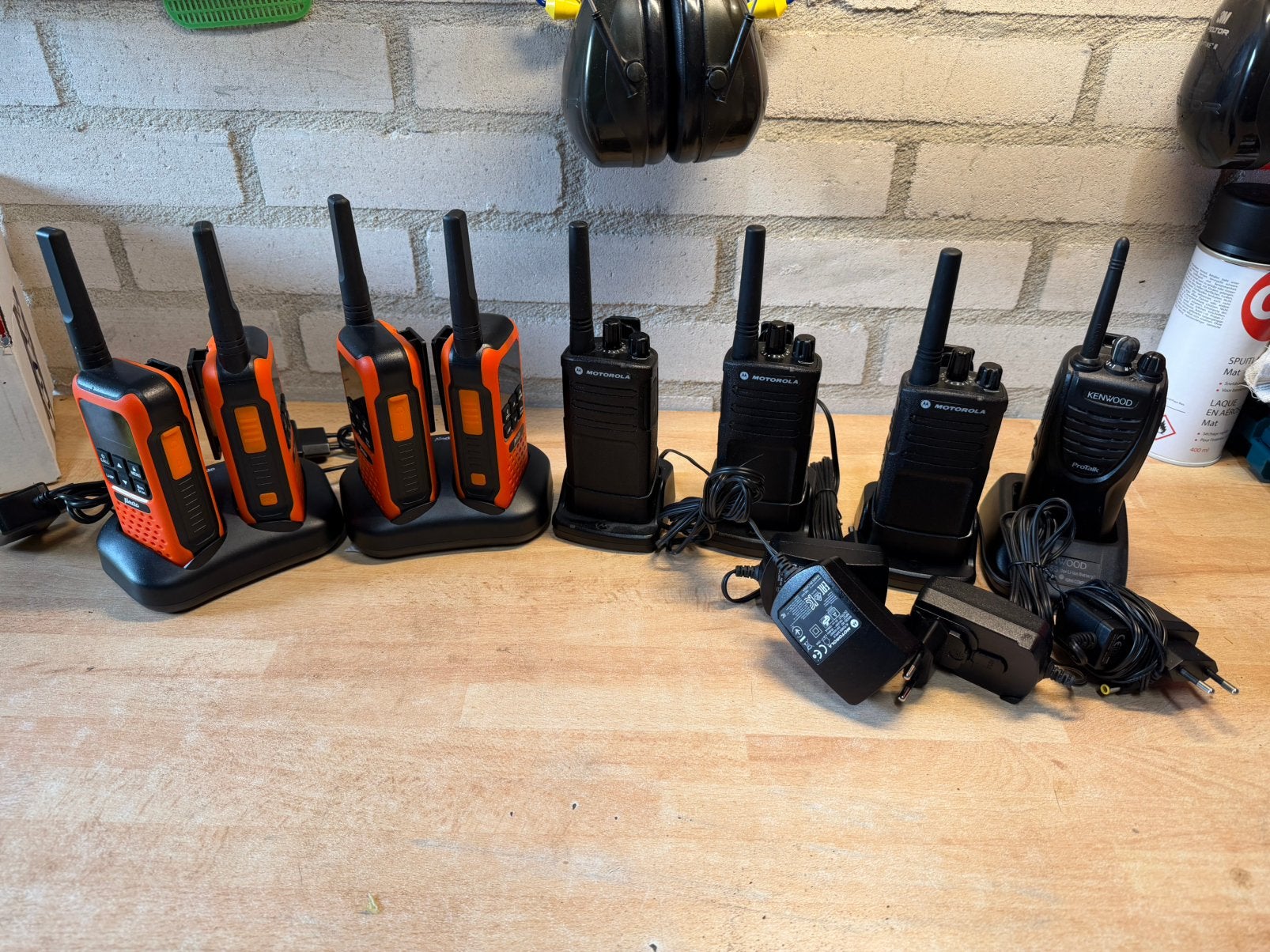 Portofoons: Motorola XT 420, Kenwood TK3301 en Alecto FR300, Ophalen of Verzenden, Zo goed als nieuw, Nvt, Nvt