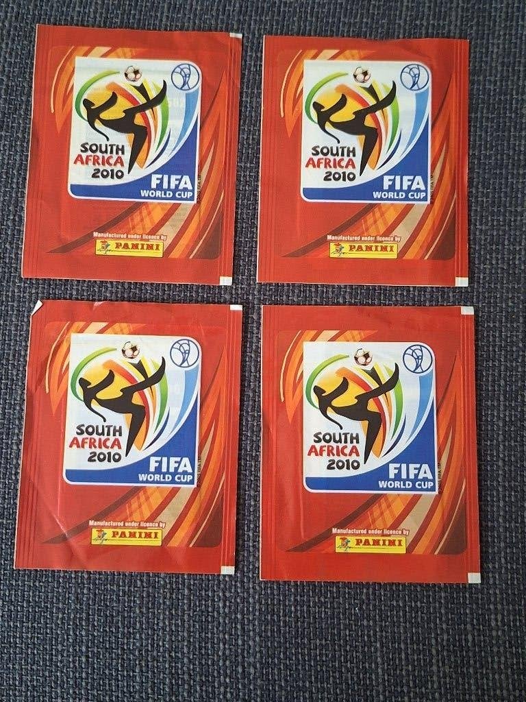 Panini WK 2010 4 zakjes ongeopend, Verzenden, Zo goed als nieuw, Buitenlandse clubs, Poster, Plaatje of Sticker