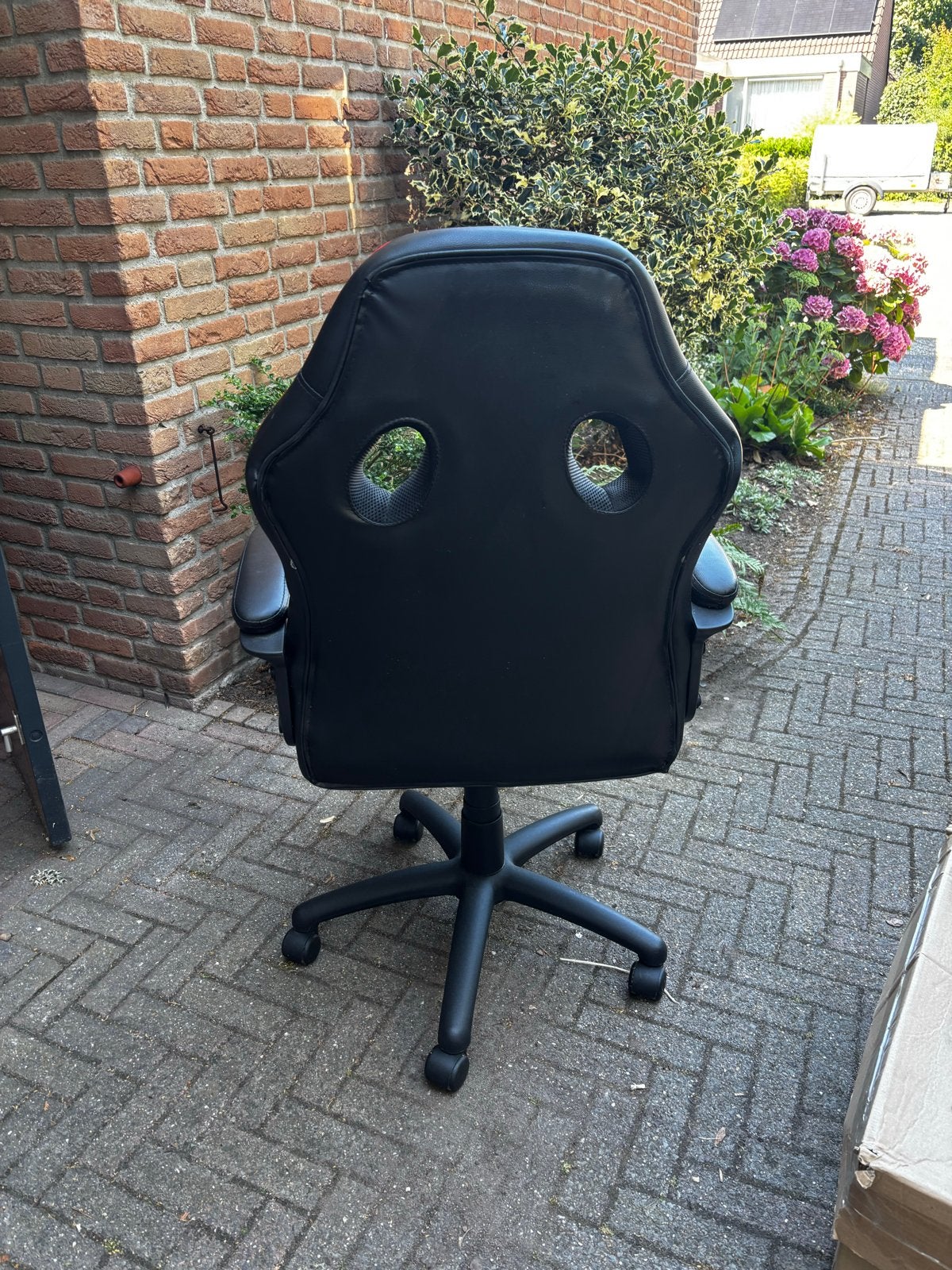 Gamingstoel Paracon Zwart/Rood - Zo goed als nieuw, Kunststof, Zwart, Ophalen of Verzenden, Zo goed als nieuw