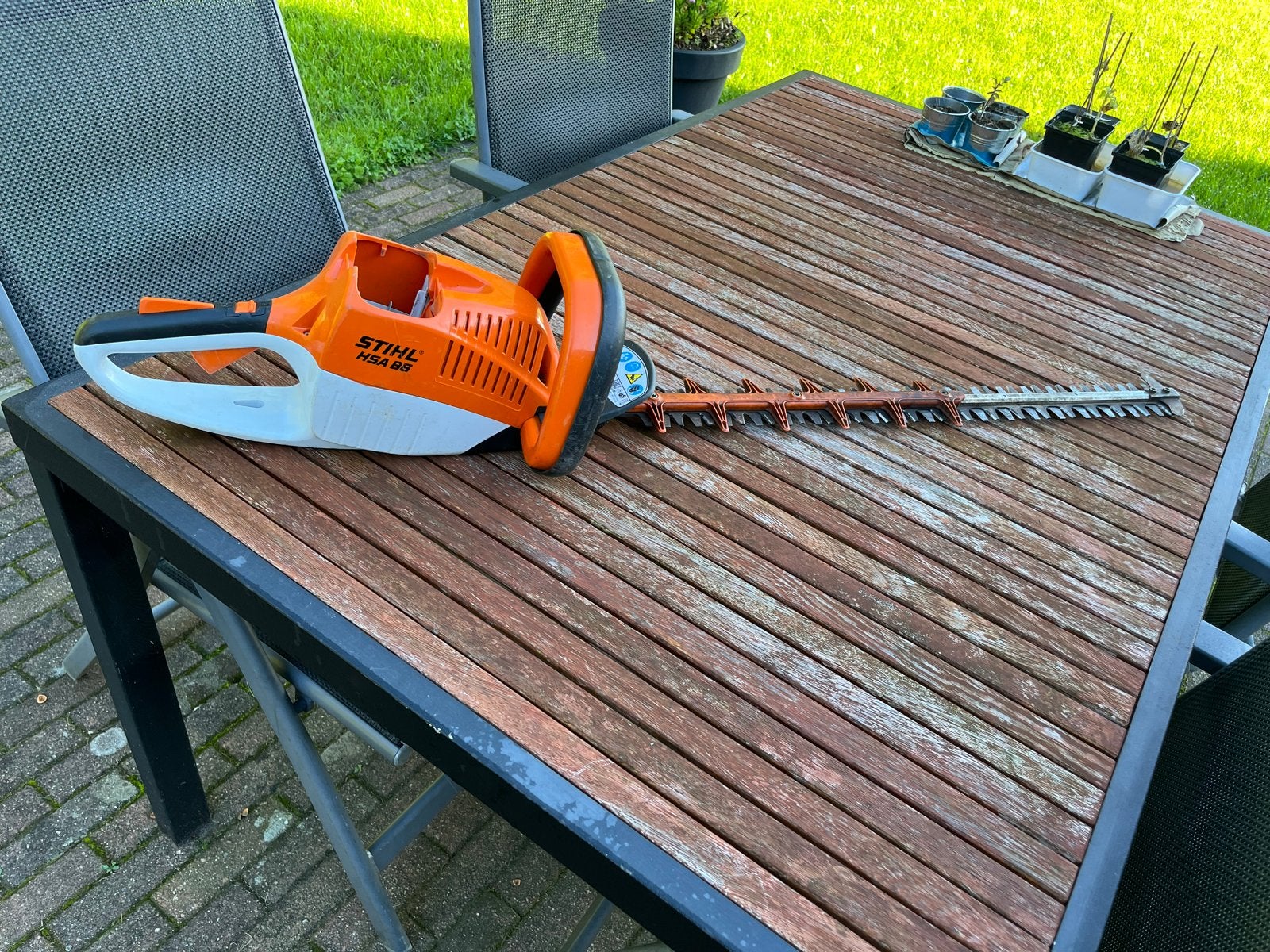 Stihl HSA 86 Accu Heggenschaar, Tuin en Terras, Ophalen of Verzenden, Gebruikt, Accu