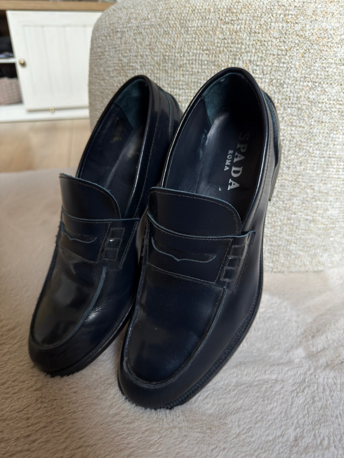 Spada Roma Heren Loafers Maat 43, Ophalen of Verzenden, Gedragen, Zwart, Loafers