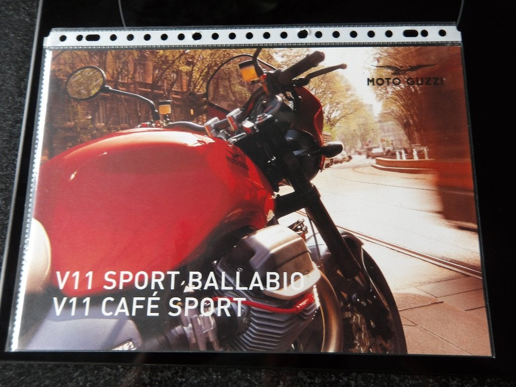 Moto Guzzi V11 Sport Ballabio / Café Sport Brochure, Motoren, Ophalen of Verzenden, Moto Guzzi