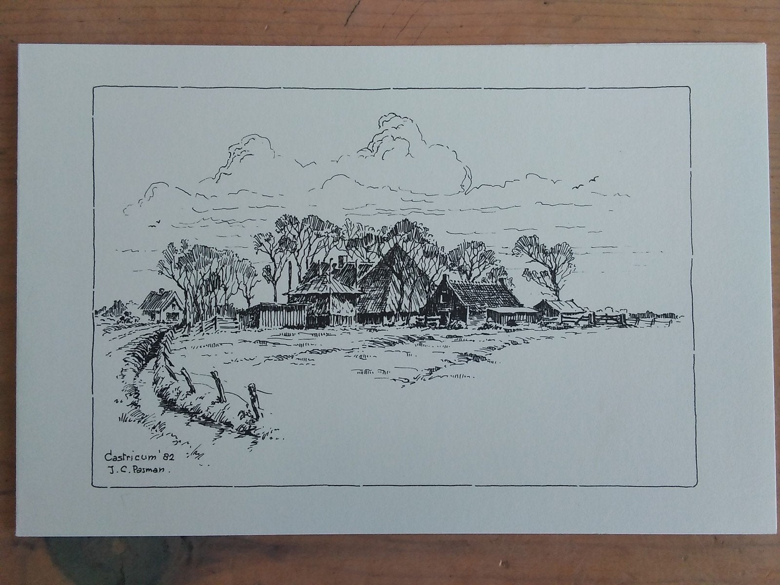 Ansichtkaart Castricum Boerderij Doodweg J.C. Pasman 1982, Verzenden, 1980 tot heden, Noord-Holland