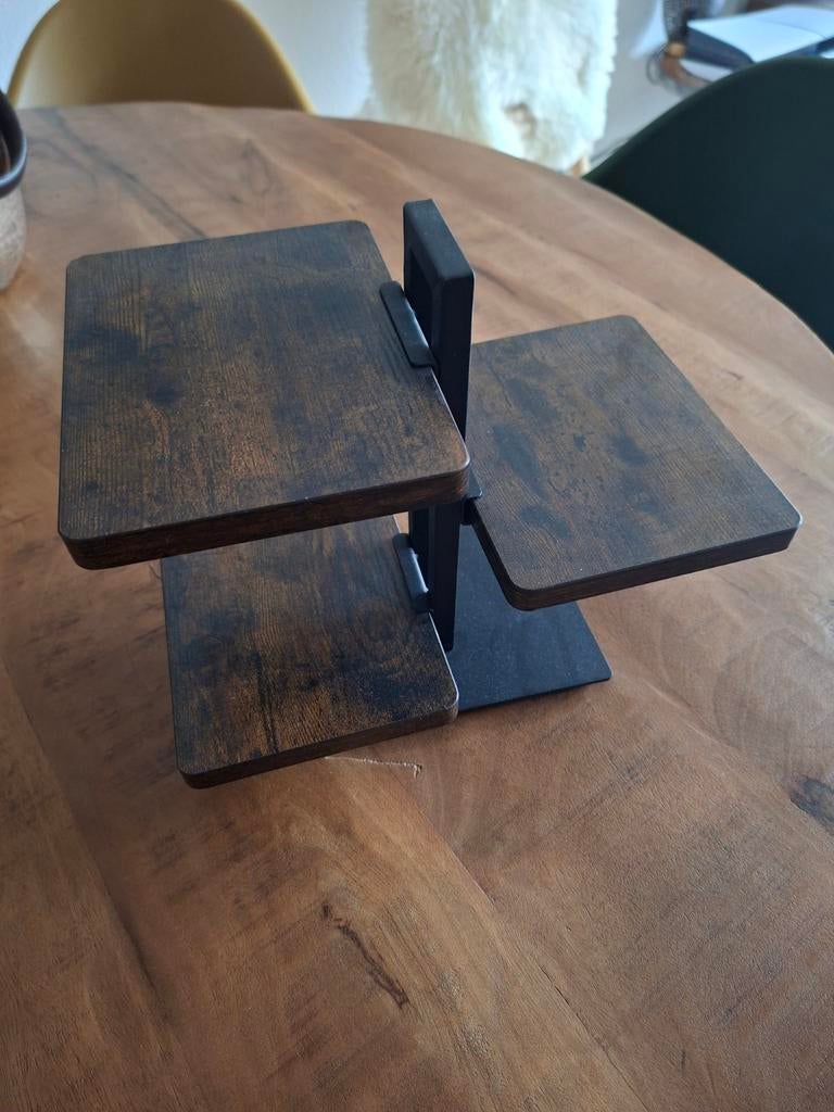 Klein schap houdertje, donker eiken look., Ophalen, Rechthoekig, Minder dan 50 cm