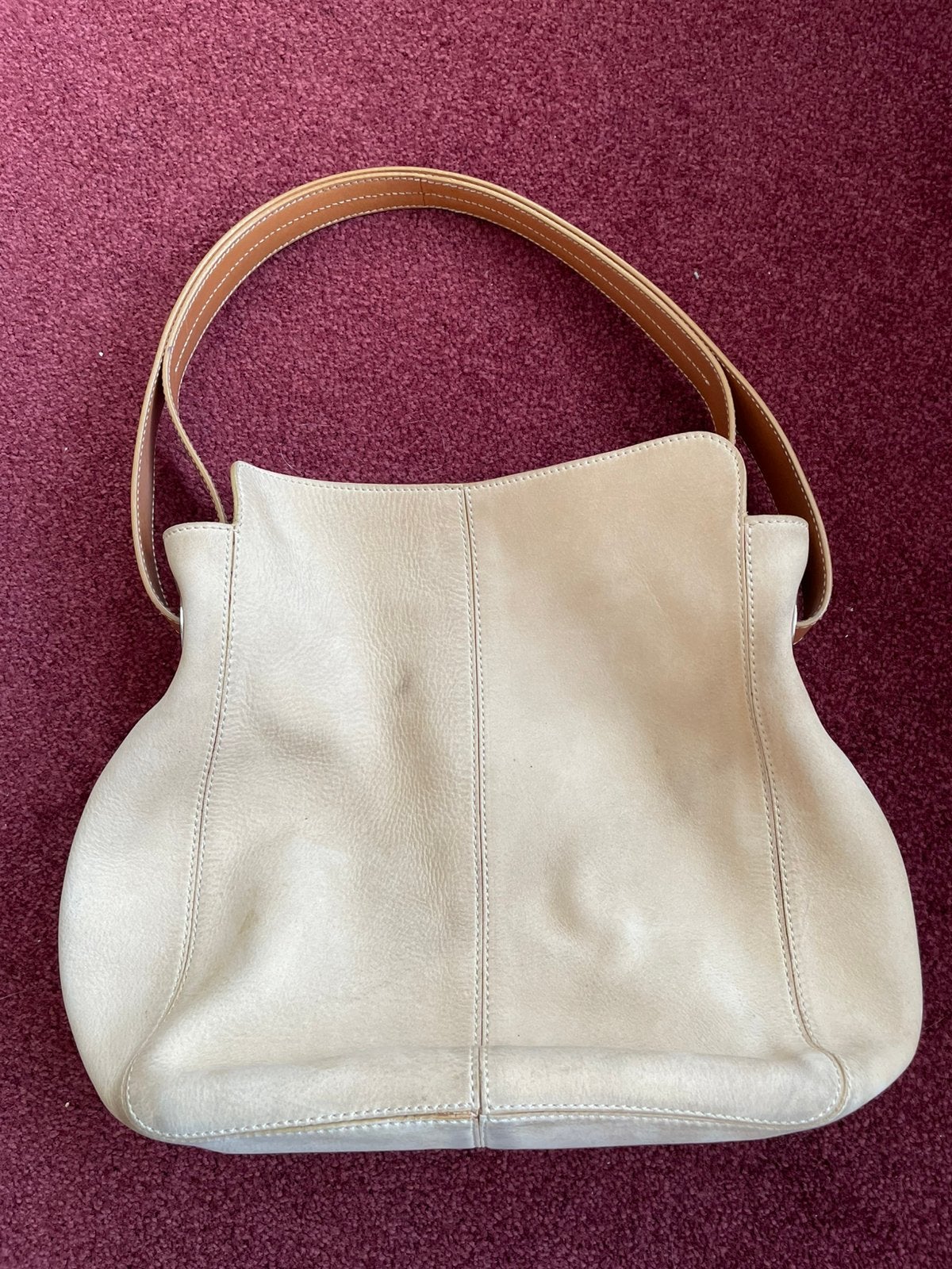 Leren TOD’S Tas., Verzenden, Gebruikt, Beige, Handtas