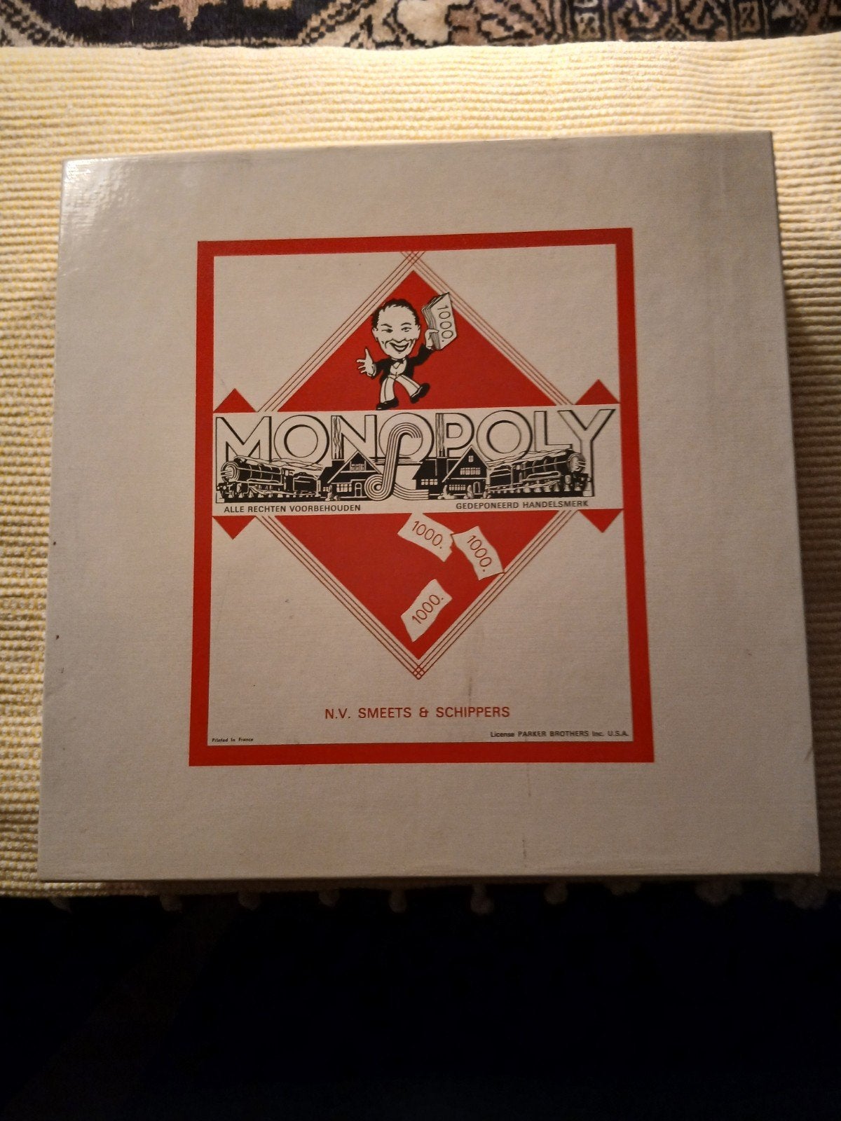Vintage Monopoly Bordspel - N.V. Smeets & Schippers, Ophalen of Verzenden, Gebruikt, N.V. Smeets & Schippers