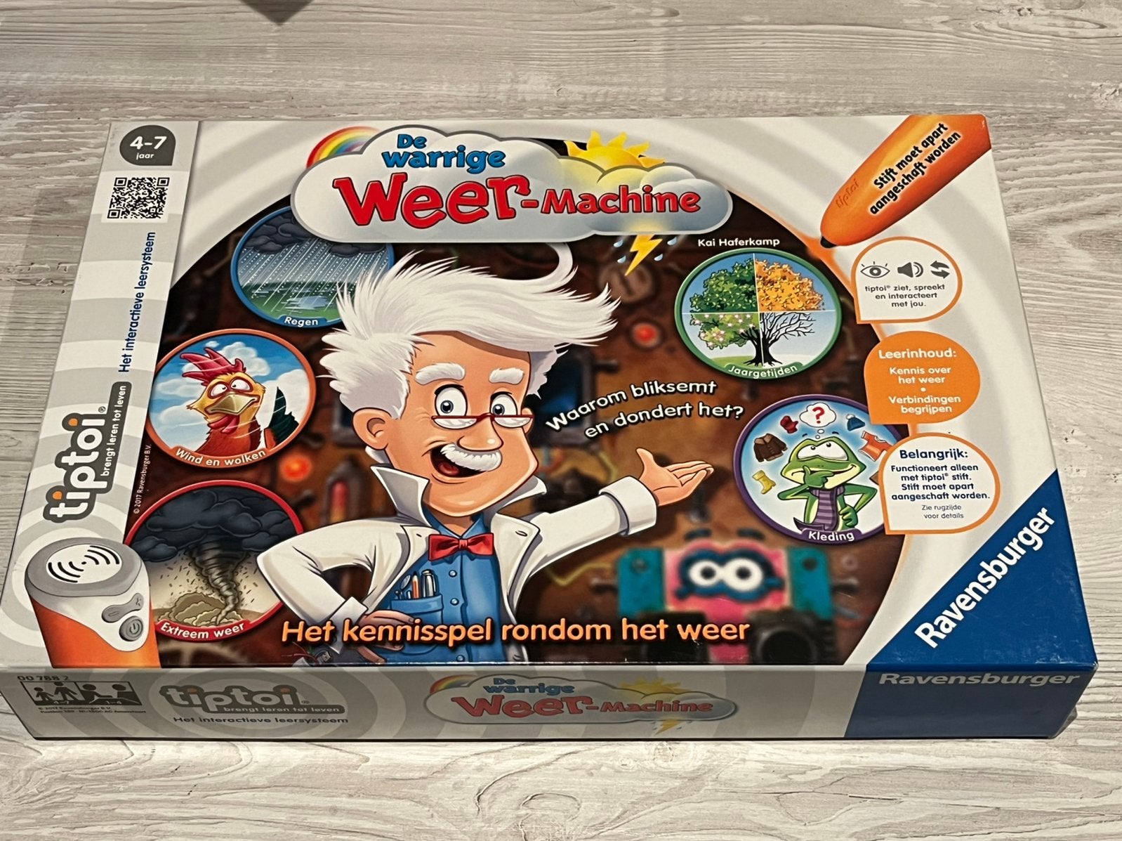 Tiptoi De Warrige Weer-Machine - Ravensburger Kennisspel, Ophalen of Verzenden, Zo goed als nieuw
