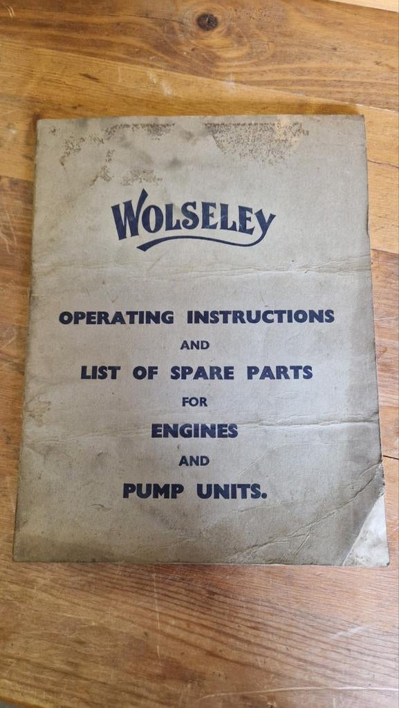 Origineel Wolseley instructieboek, Ophalen of Verzenden