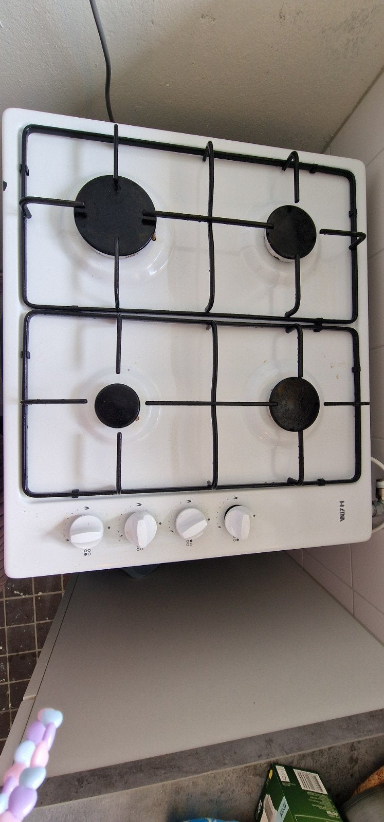 Etna gas kookplaat, Witgoed en Apparatuur, Kookplaten, Ophalen, Vrijstaand, Gas, 4 kookzones