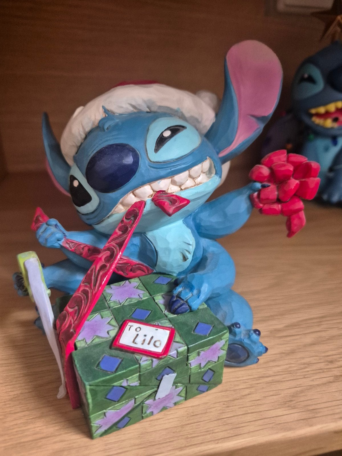 Stitch kado kerst jim shore disney, Ophalen of Verzenden, Overige figuren, Nieuw, Beeldje of Figuurtje