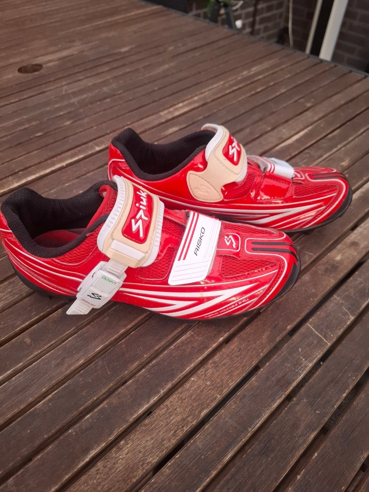 Fietsschoenen rood mtb / atb - Maat 39, Ophalen of Verzenden, Zo goed als nieuw, Kleding