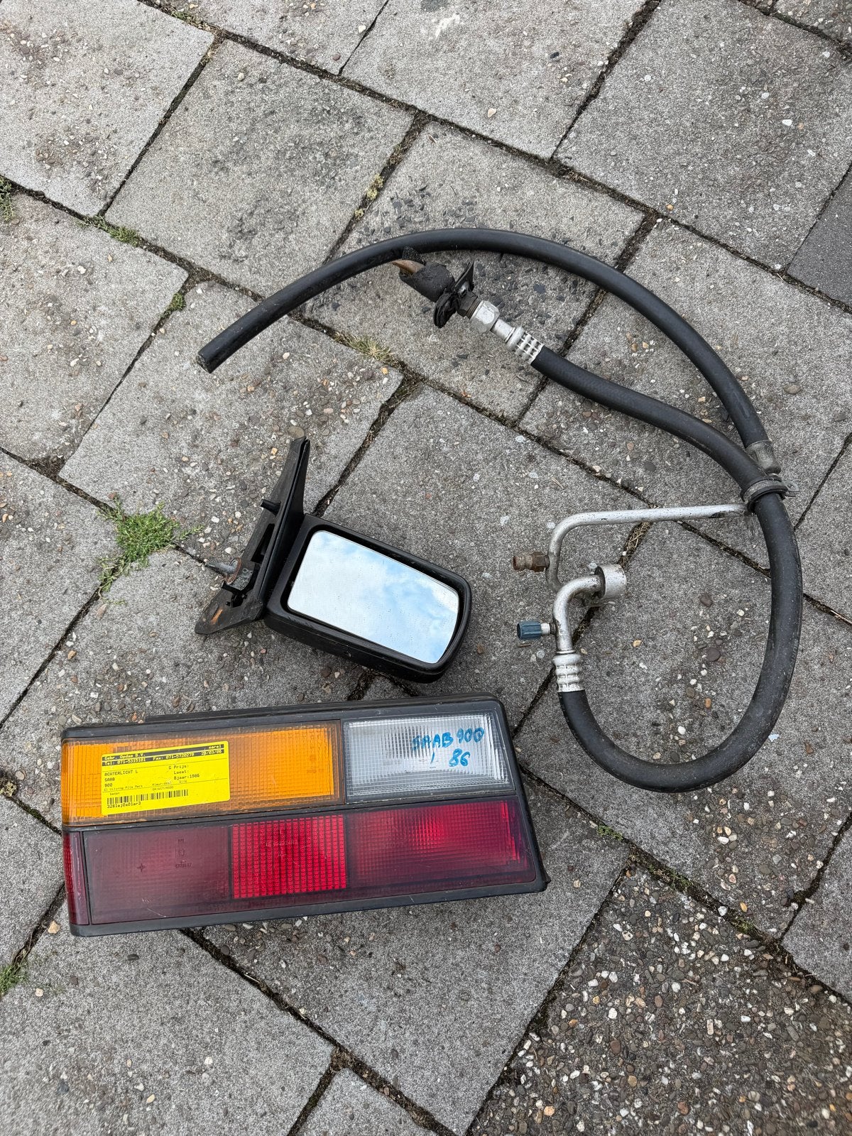 Diverse Saab 900 onderdelen - Achterlicht, spiegel, etc., Ophalen, Gebruikt, Saab