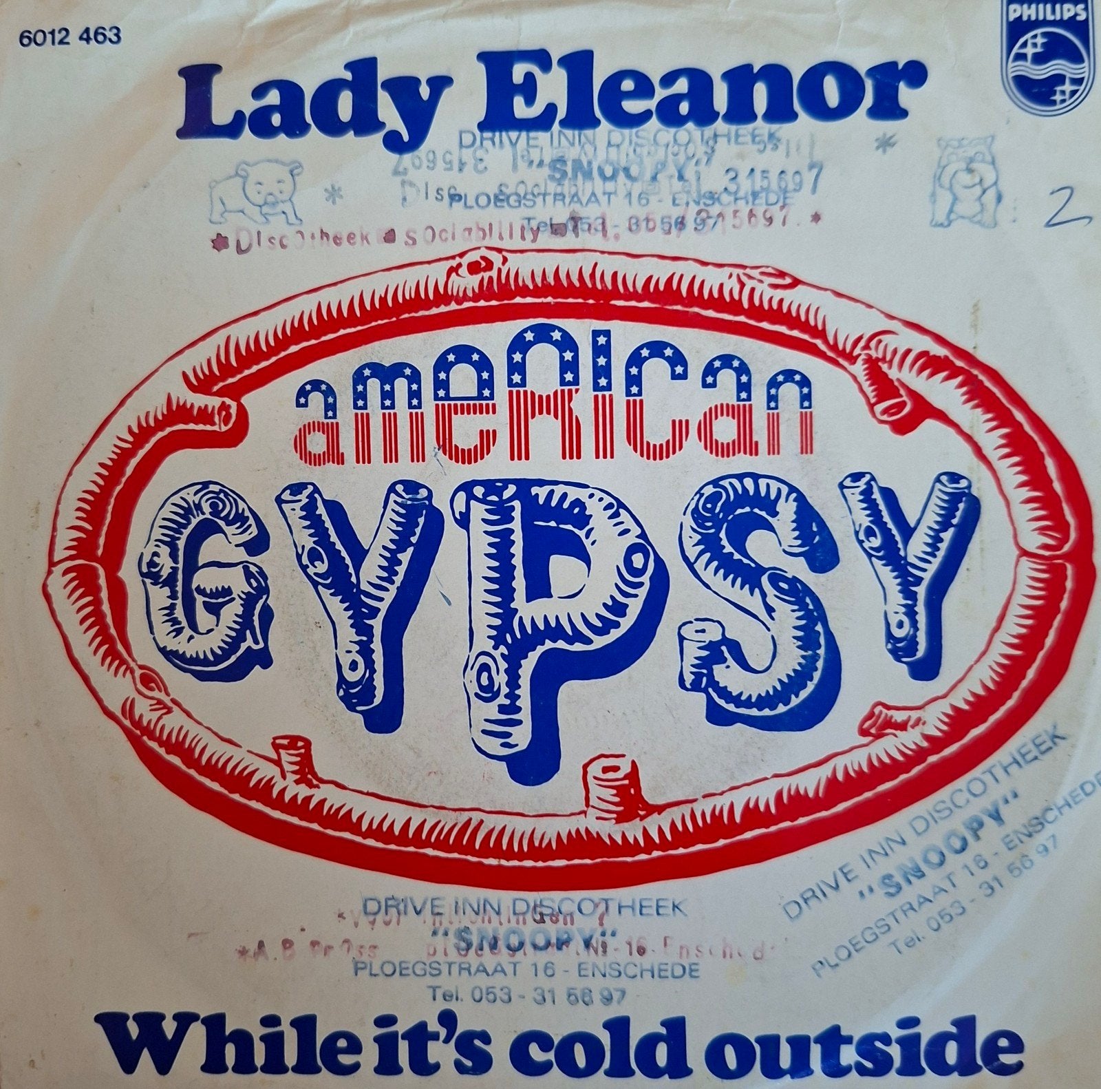 American Gypsy - Lady Eleanor (1974), 7 inch, Zo goed als nieuw, Pop, Overige typen