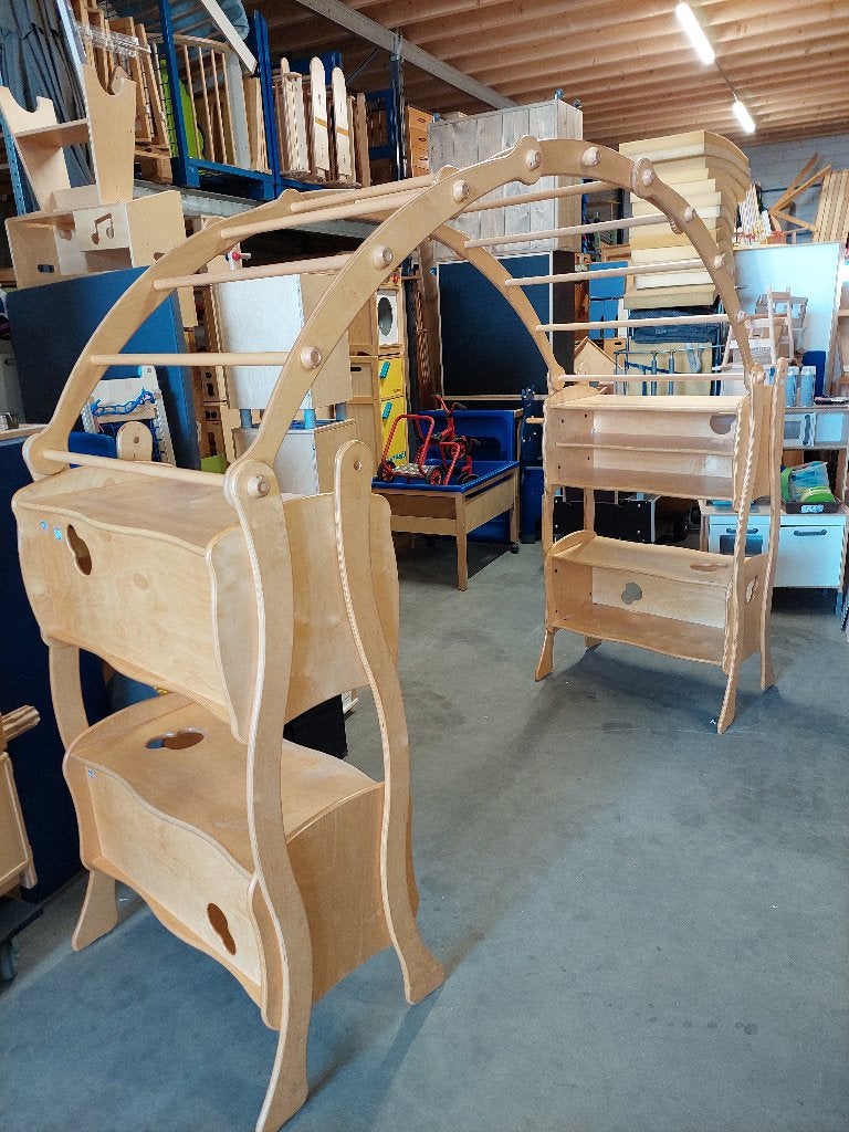 2x Eibe speelboog / playstand met kasten 196 x 272cm, Ophalen of Verzenden, Zo goed als nieuw, Kast